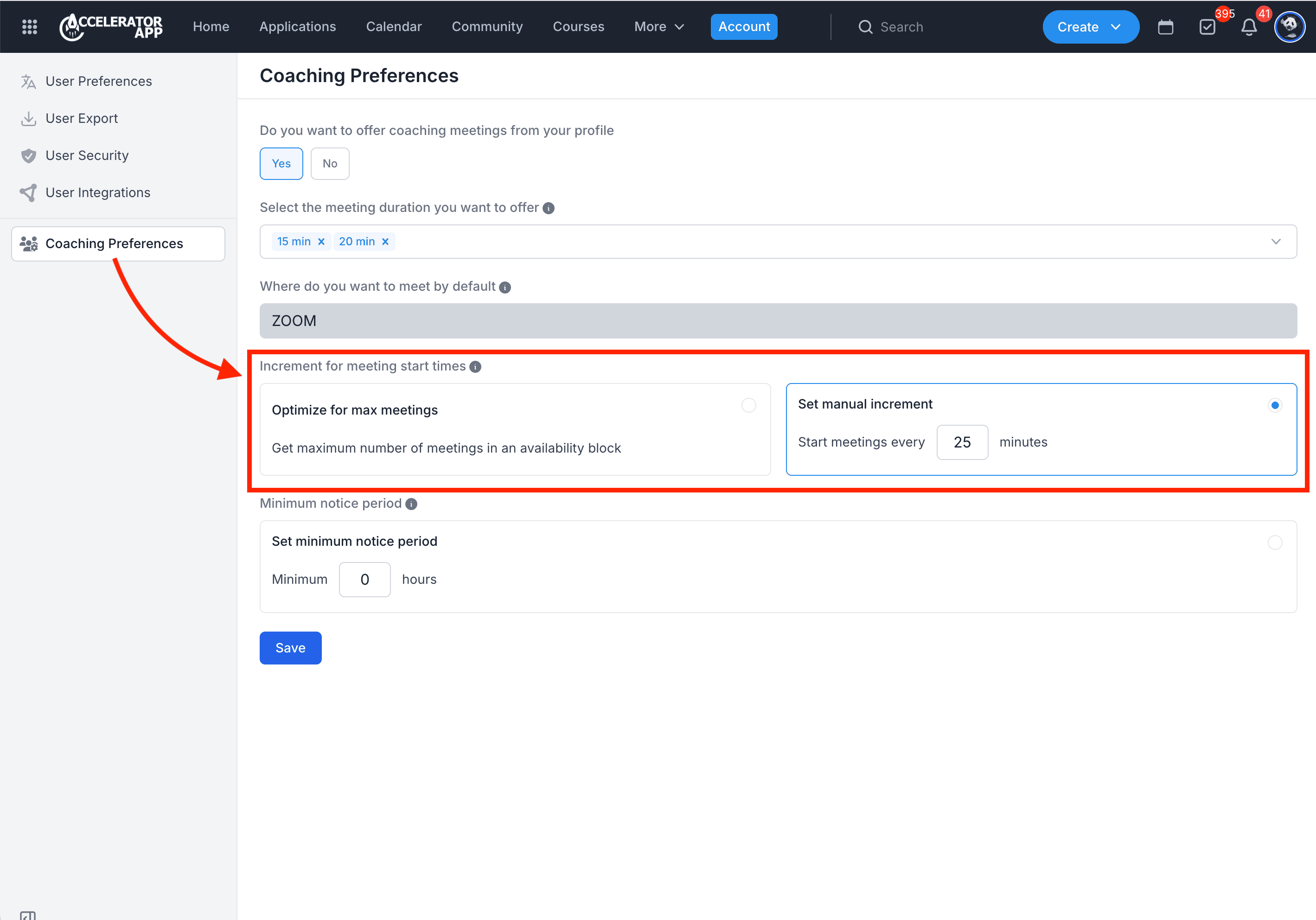 Coaching Preferences meeting start time.png