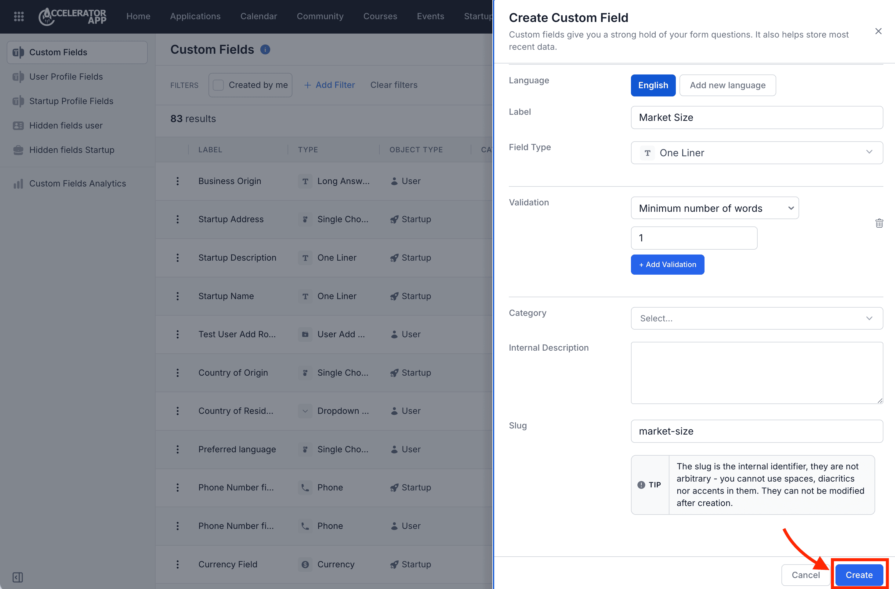 Create custom field Create button.png